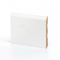 Плинтус МДФ крашеный Ликорн K-18 белый 2050×133×12