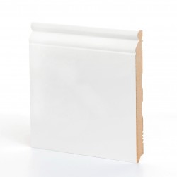 Плинтус МДФ крашеный Ликорн K-19 белый 2050×185×16
