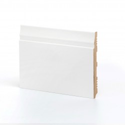 Плинтус МДФ крашеный Ликорн K-23 белый 2050×133×12