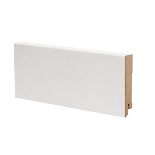 Плинтус МДФ крашеный Ликорн K-06 белый 2050×80×16 Плинтус МДФ крашеный Ликорн K-06 белый 2050×80×16