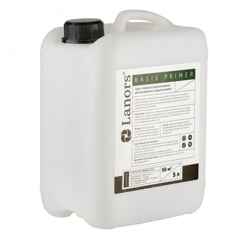 Грунтовка глубокого проникновения Lanors Basis Primer 5 л Грунтовка глубокого проникновения Lanors Basis Primer 5 л