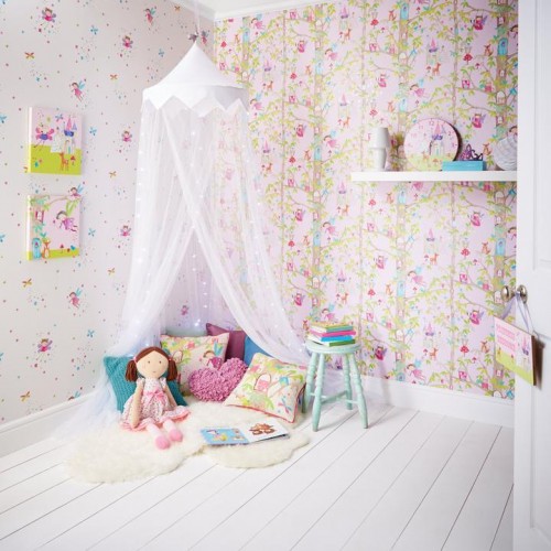 Обои ArtHouse Children Woodland Fairies 667000 фото в интерьере