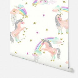 Обои ArtHouse Children Rainbow Unicorn 696109