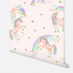Обои ArtHouse Children Rainbow Unicorn 696108