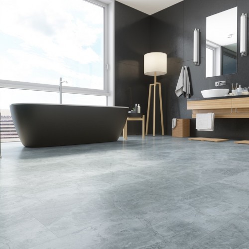 Кварцвиниловый SPC ламинат Fargo Stone Дымчатый Меланит 61S455 600×300×4