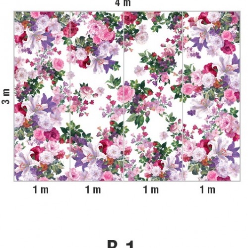 Панно Loymina Classic vol. II French bouquet V9 002 B1 3х4 м