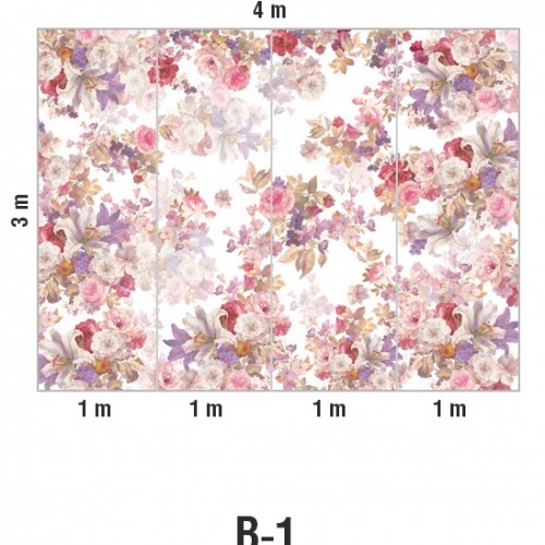 Панно Loymina Classic vol. II French bouquet V9 002/1 B1 3х4 м