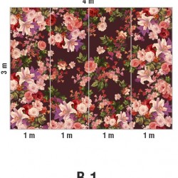 Панно Loymina Classic vol. II French bouquet V9 004 B1 3х4 м