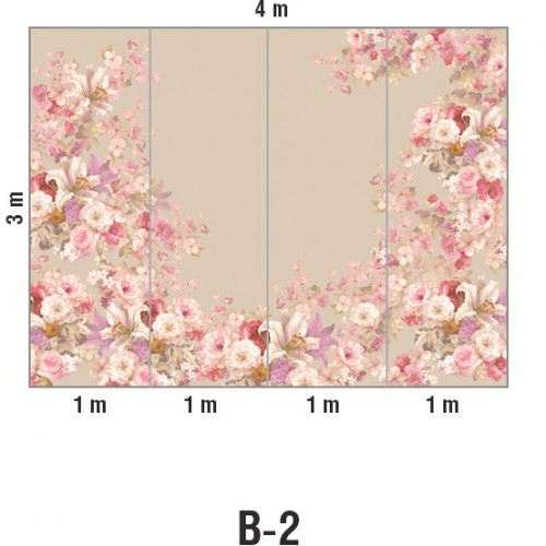 Панно Loymina Classic vol. II French bouquet V9 008 B2 3х4 м