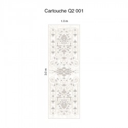 Панно Loymina Sialia Cartouche Q2 001, общий размер и схема панно