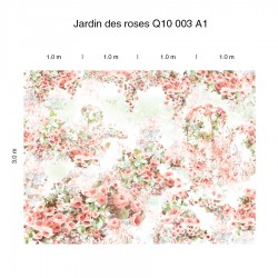 Панно Loymina Sialia Jardin des roses Q10 003 A1 3x4 м, общий размер и схема панно