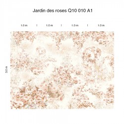 Панно Loymina Sialia Jardin des roses Q10 010 A1 3x4 м, общий размер и схема панно