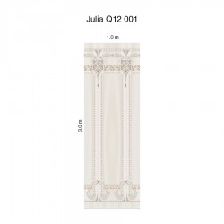 Панно Loymina Sialia Julia Q12 001, общий размер и схема панно