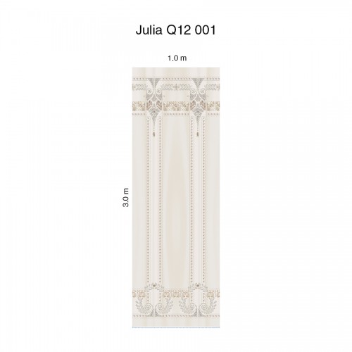 Панно Loymina Sialia Julia Q12 001, общий размер и схема панно