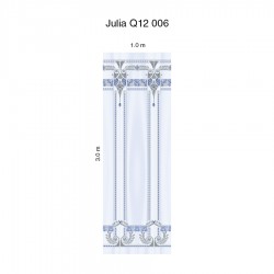 Панно Loymina Sialia Julia Q12 006, общий размер и схема панно