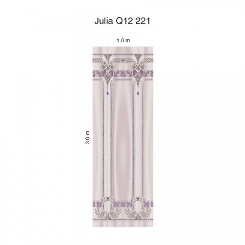 Панно Loymina Sialia Julia Q12 221, общий размер и схема панно