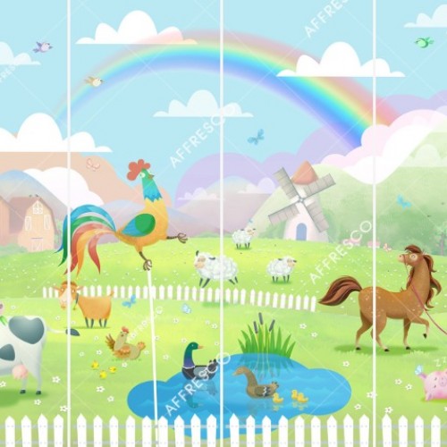 Панно Affresco Сказки IL662-COL3 2x2,68 м Панно Affresco Сказки IL662-COL3 2x2,68 м