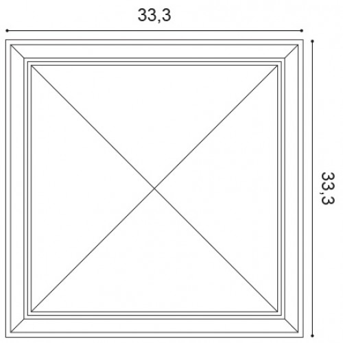 Стеновая панель под покраску Orac Decor New Classic Autoire W123 333×333×35