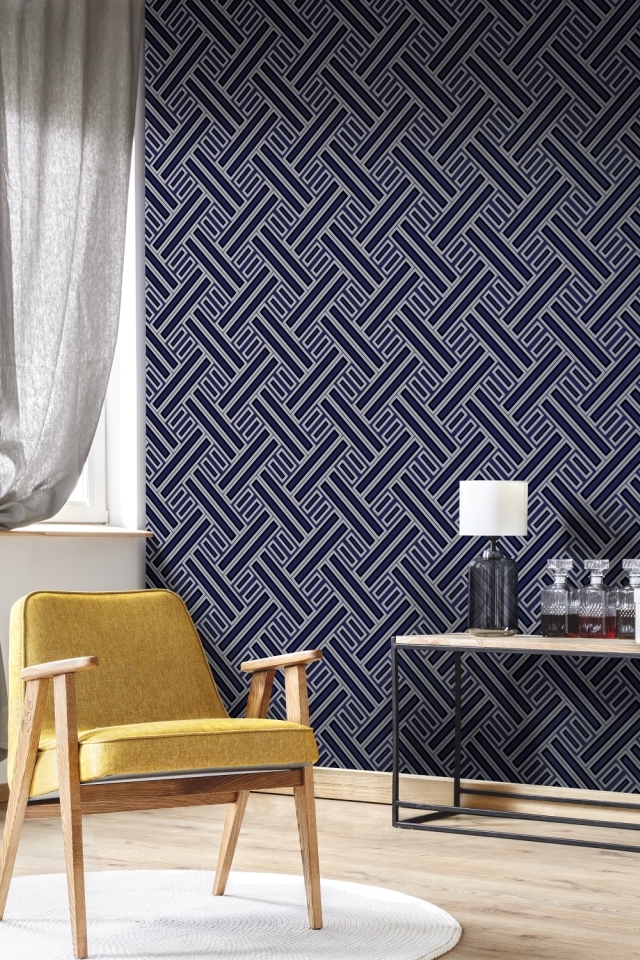 Обои Aura Geometrix GX37602 фото в интерьере