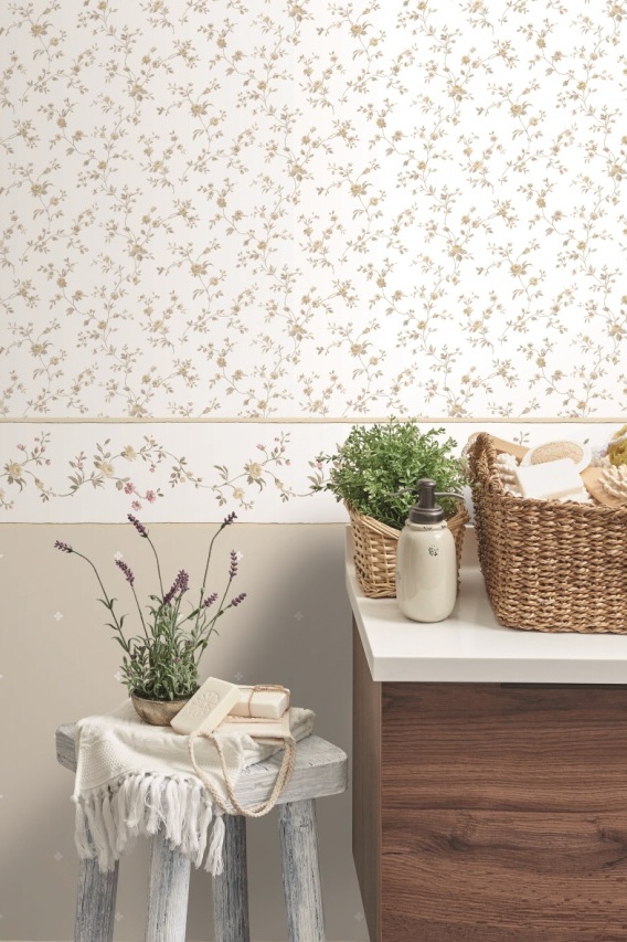 Бордюр Aura Valentine 1730-3 фото в интерьере