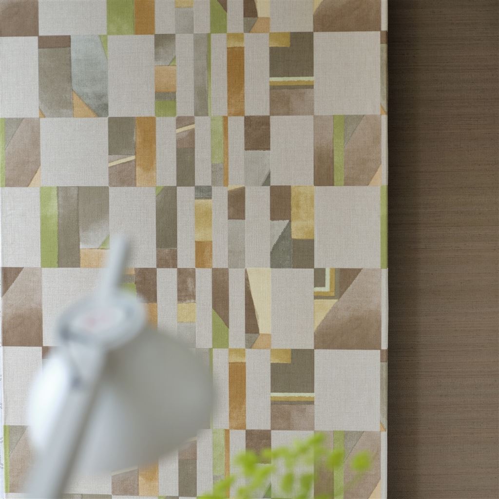 Обои Designers Guild Chinon Parterre Turmeric PDG1122/03 фото в интерьере