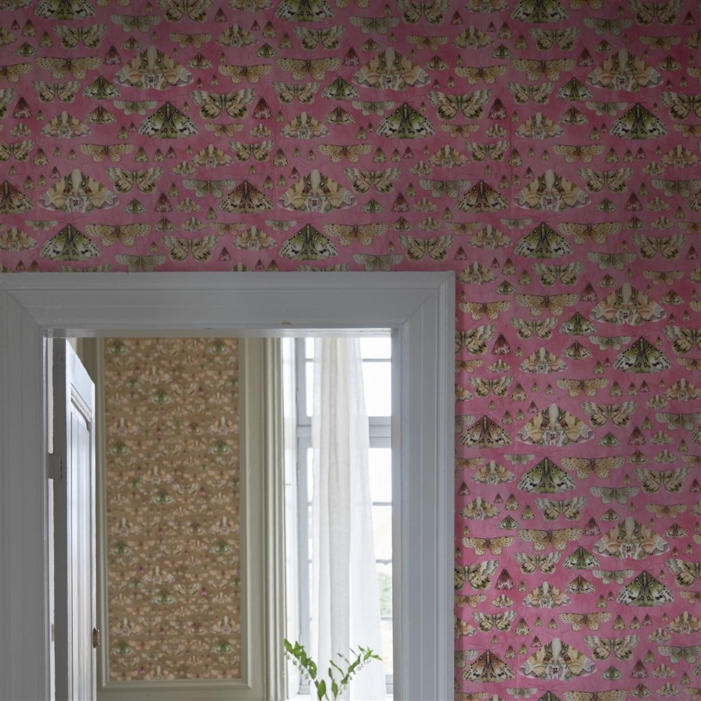 Обои Designers Guild Jardin Des Plantes Issoria Rose PDG713/03 фото в интерьере Обои Designers Guild Jardin Des Plantes Issoria Rose PDG713/03 фото в интерьере
