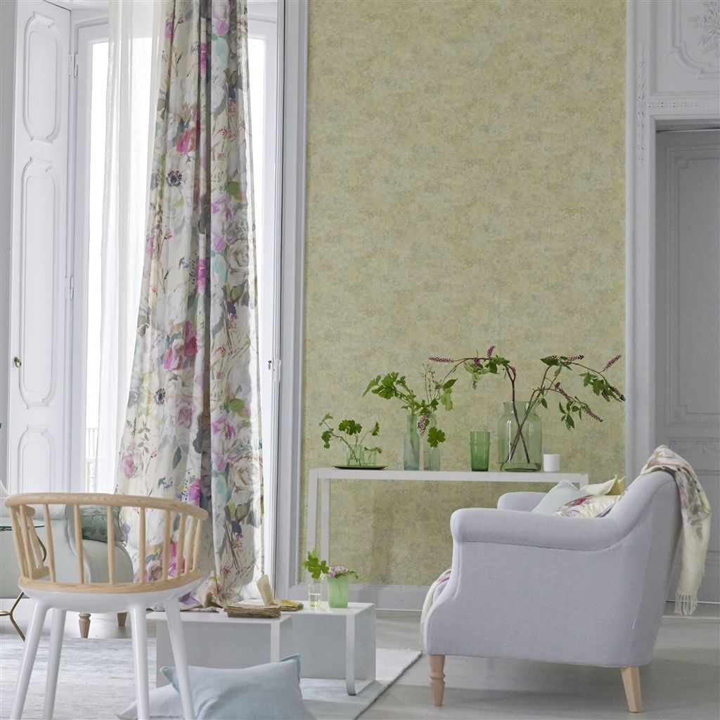Обои Designers Guild Majolica Lustro Birch PDG1025/03 фото в интерьере Обои Designers Guild Majolica Lustro Birch PDG1025/03 фото в интерьере