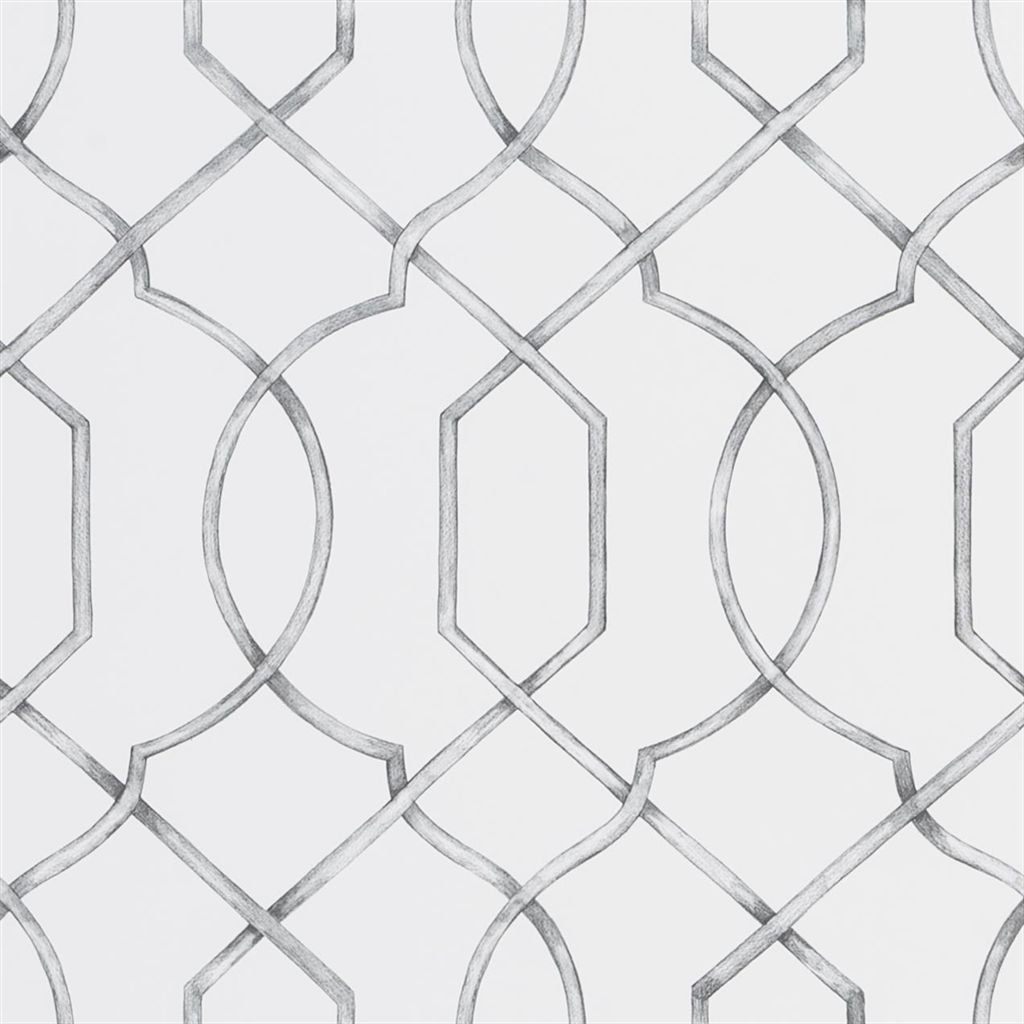 Обои Designers Guild Majolica Rabeschi Black and White PDG1027/01 Обои Designers Guild Majolica Rabeschi Black and White PDG1027/01