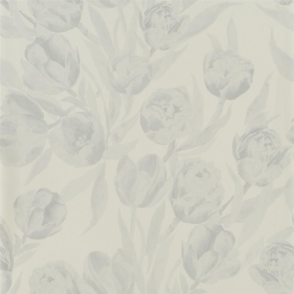 Обои Designers Guild Marquisette Fontainebleau-Silver PDG685/08 Обои Designers Guild Marquisette Fontainebleau-Silver PDG685/08
