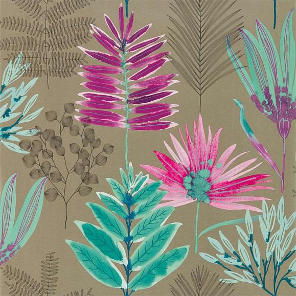 Обои Harlequin Zapara Yasuni Lagoon/Cerise 111760 Обои Harlequin Zapara Yasuni Lagoon/Cerise 111760