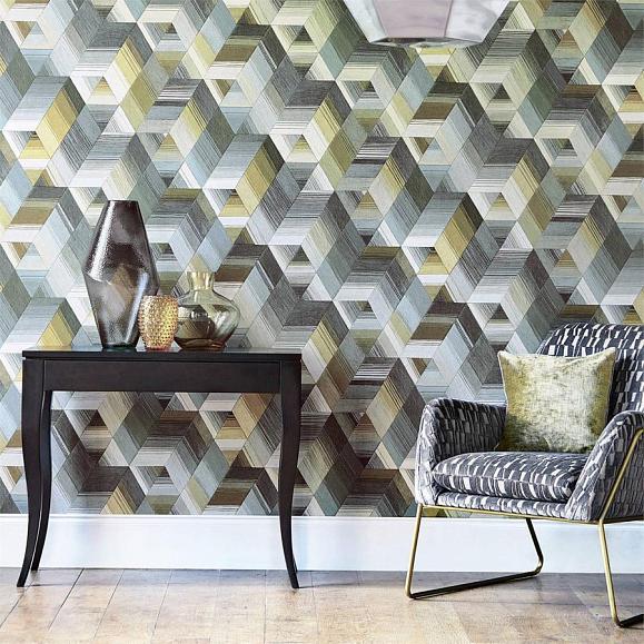 Обои Harlequin Momentum 5 Arccos Ochre/Steel 111971