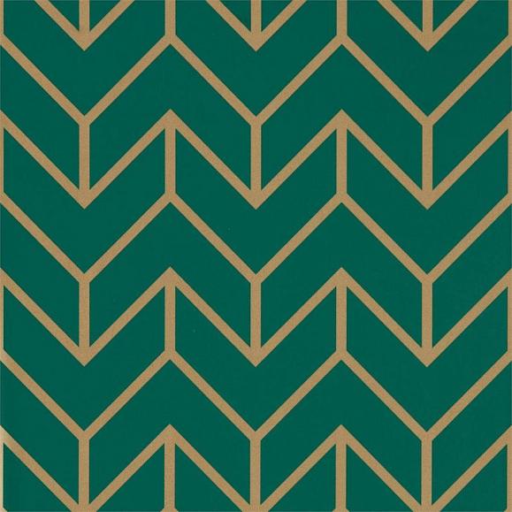 Обои Harlequin Momentum 5 Tessellation Teal/Gold 111985