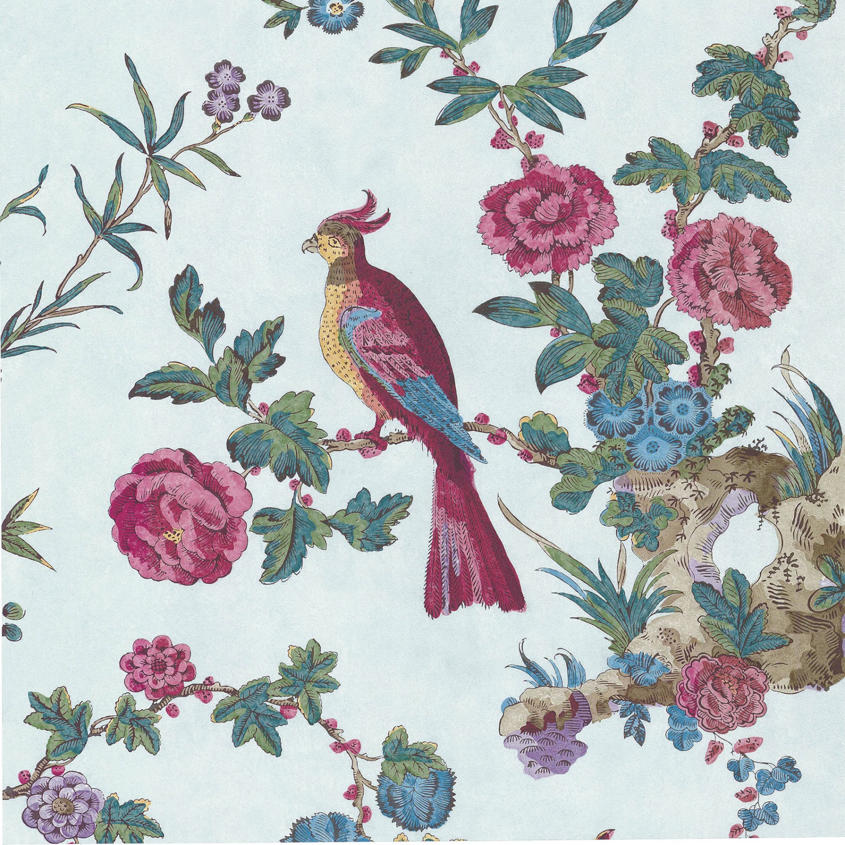 Обои Little Greene Archive Trails Darwin − Azure 0247DAAZURE