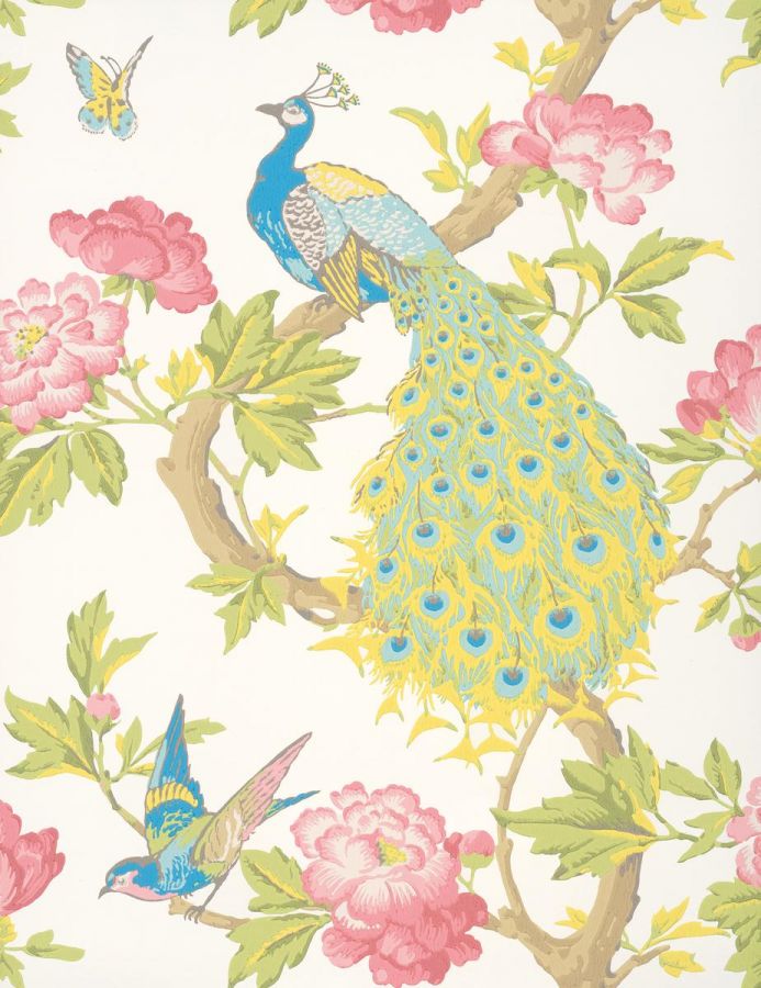 Обои Little Greene National Trust Papers Pavona - Blanche 0245PABLANC