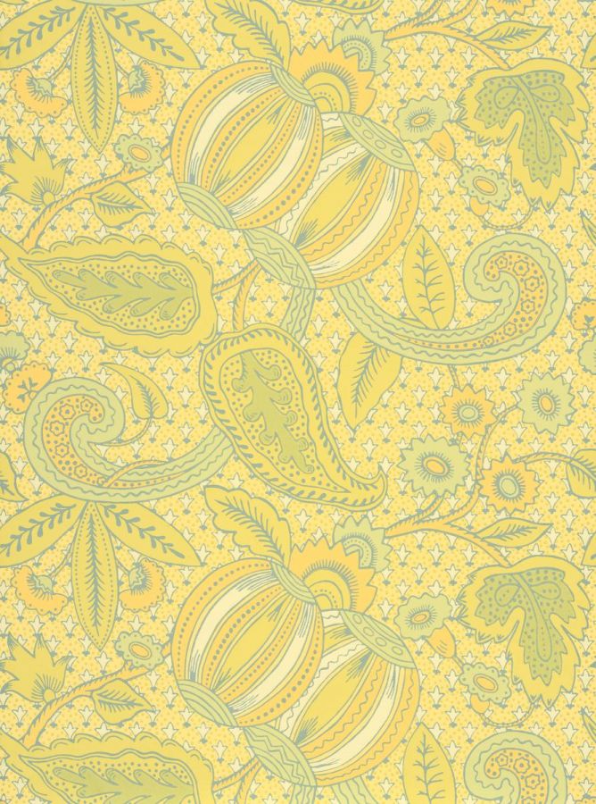 Обои Little Greene National Trust Papers Pomegranate - Citron 0245POCITRO