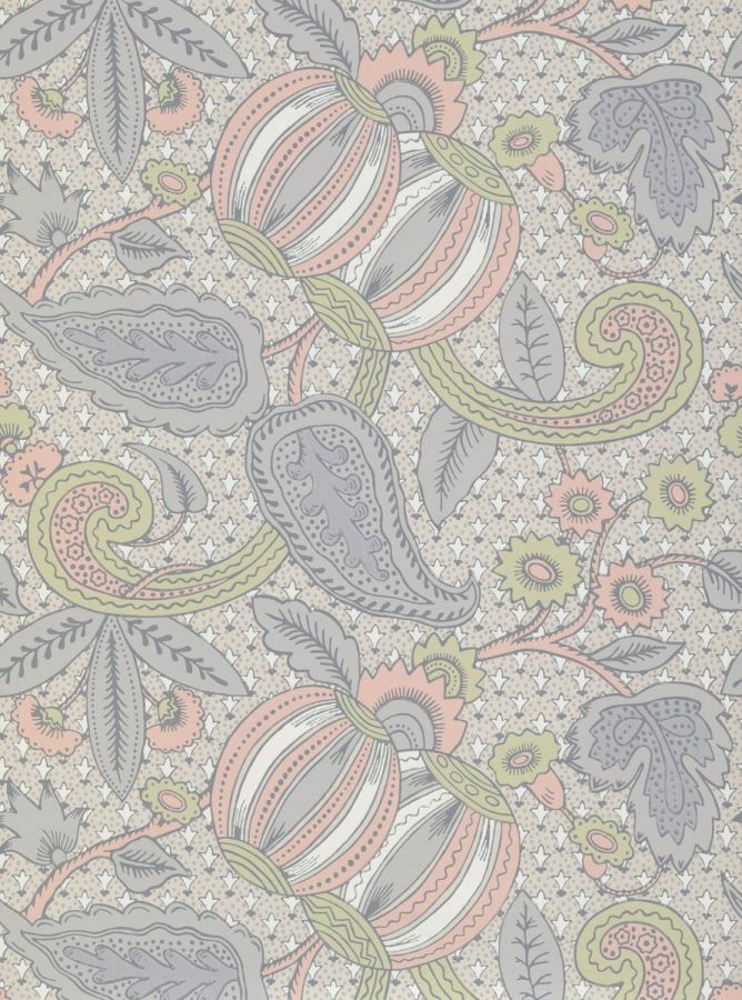 Обои Little Greene National Trust Papers Pomegranate - Pastel 0245POPASTE