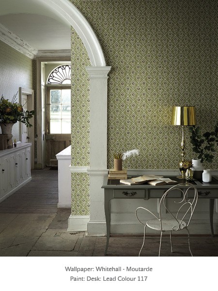 Обои Little Greene Revolution Papers Whitehall - Moutarde 0284WHMOUTA фото в интерьере Обои Little Greene Revolution Papers Whitehall - Moutarde 0284WHMOUTA фото в интерьере