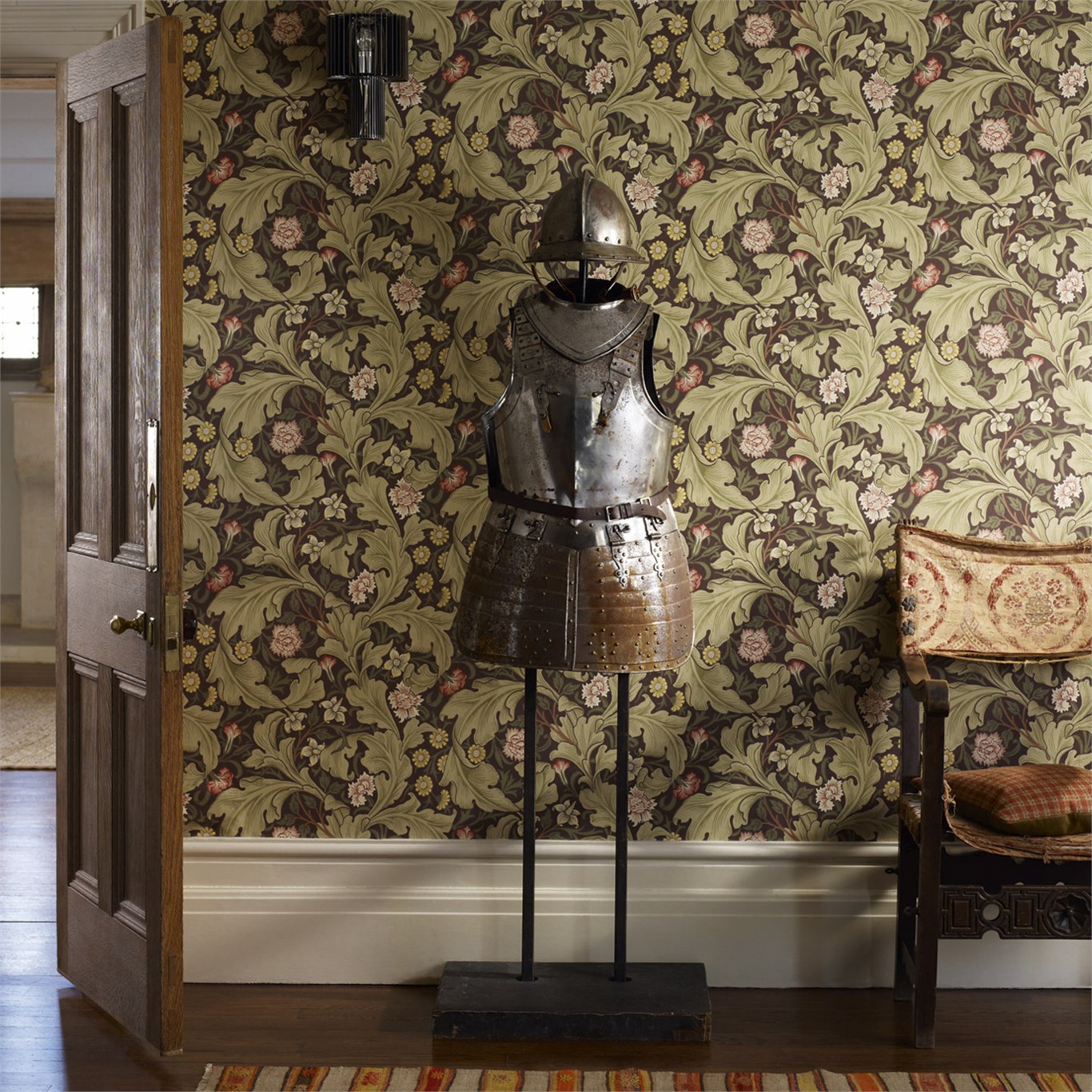 Обои Morris Archive Wallpapers II Leicester 212541 фото в интерьере