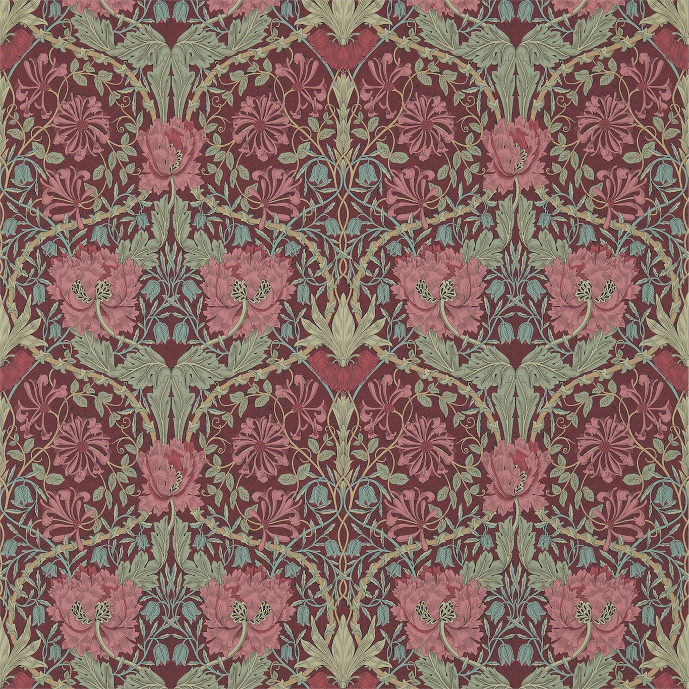 Обои Morris Archive Wallpapers III Honeysuckle & Tulip 214703