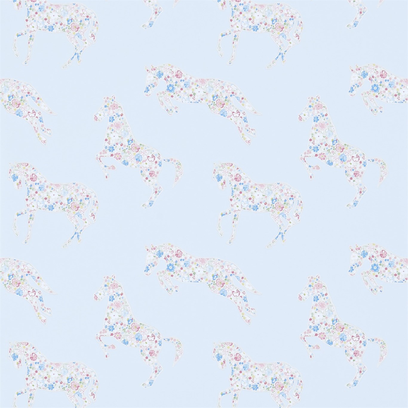 Обои Sanderson Abracazoo Pretty Ponies 214035 Обои Sanderson Abracazoo Pretty Ponies 214035