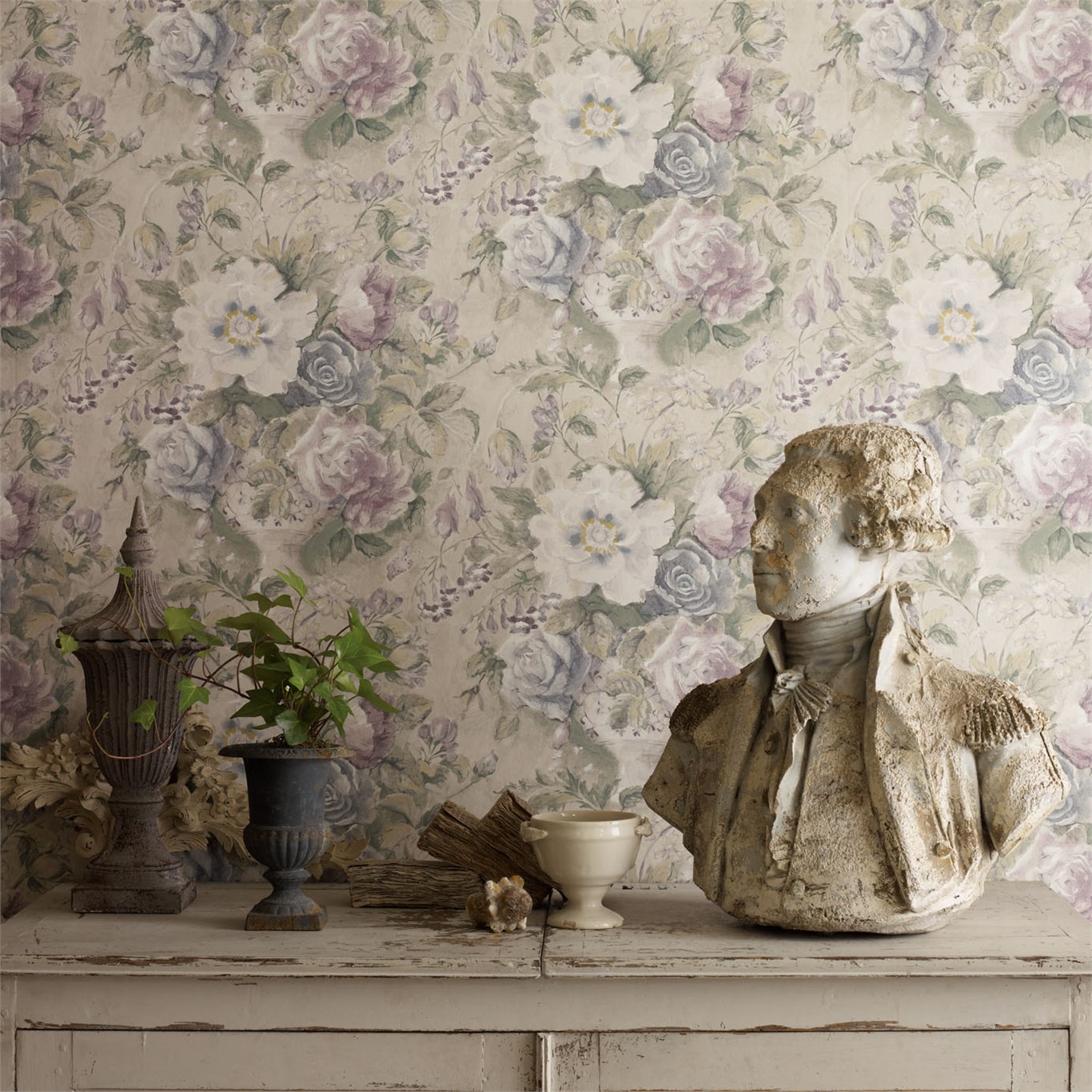 Обои Sanderson Fabienne Giselle 214089 фото в интерьере Обои Sanderson Fabienne Giselle 214089 фото в интерьере