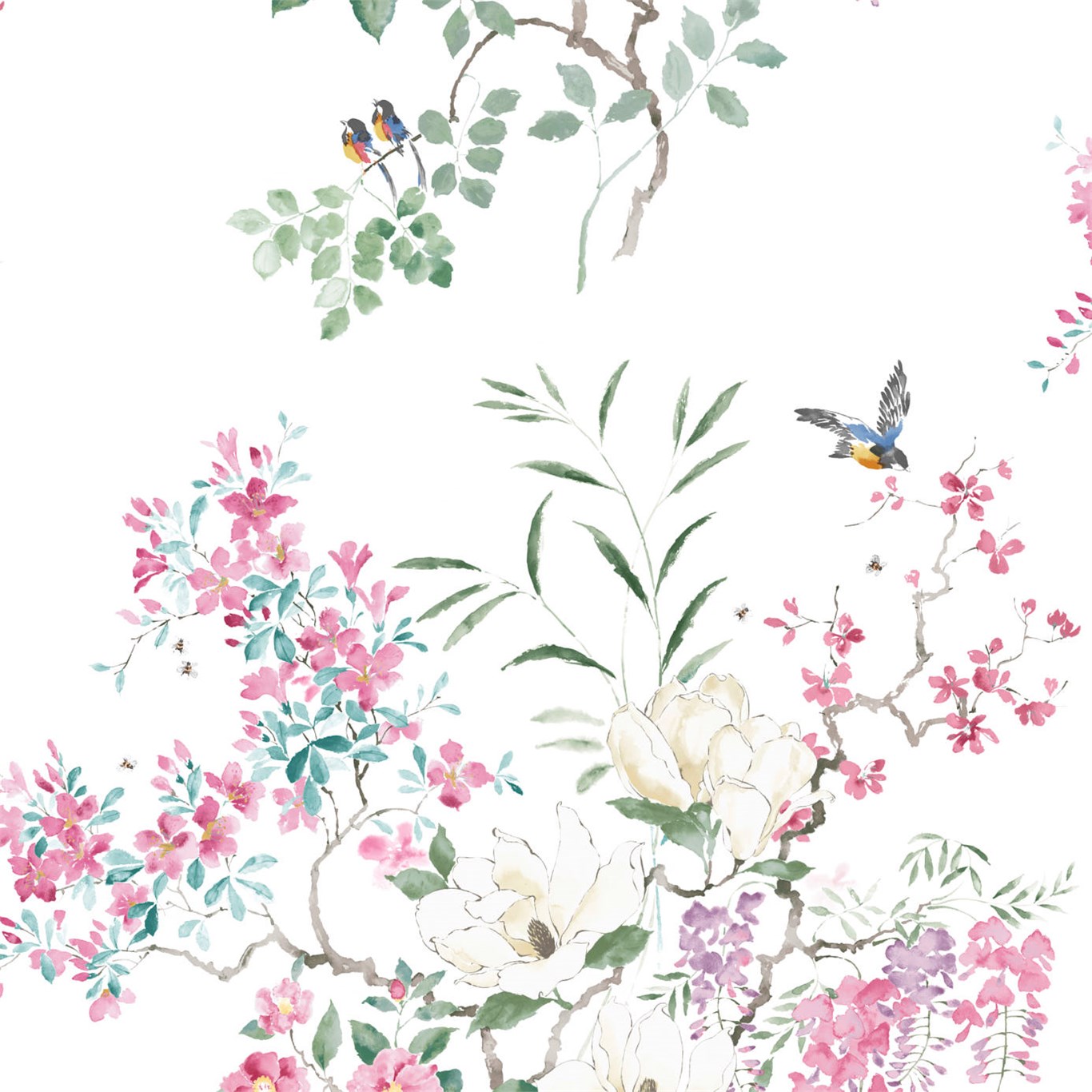 Панно Sanderson Waterperry Magnolia & Blossom Panel 216305 Панно Sanderson Waterperry Magnolia & Blossom Panel 216305