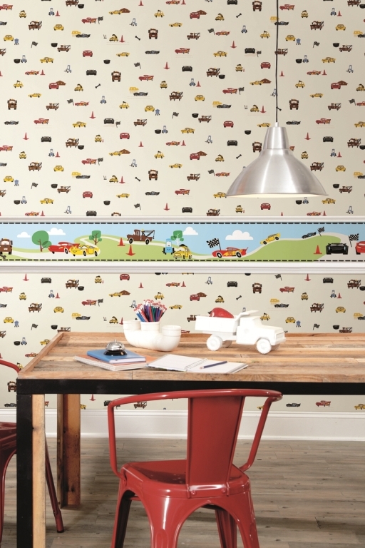 Обои York Disney IV Disney and Pixar Cars Racing Spot DI0922 фото в интерьере Обои York Disney IV Disney and Pixar Cars Racing Spot DI0922 фото в интерьере