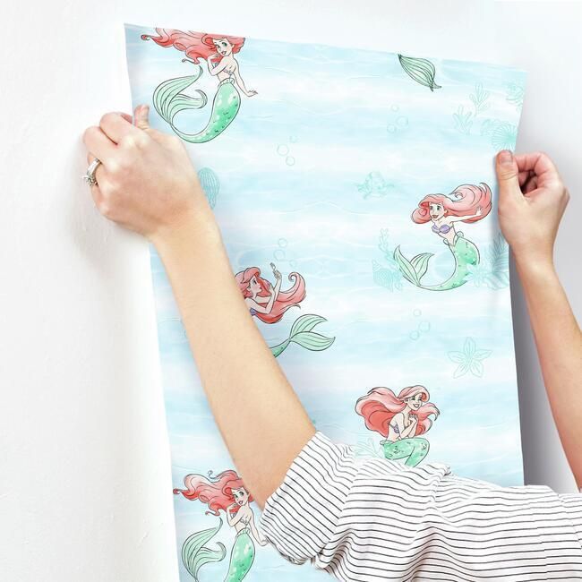 Обои York Disney IV Disney The Little Mermaid Swim DI0954 Обои York Disney IV Disney The Little Mermaid Swim DI0954