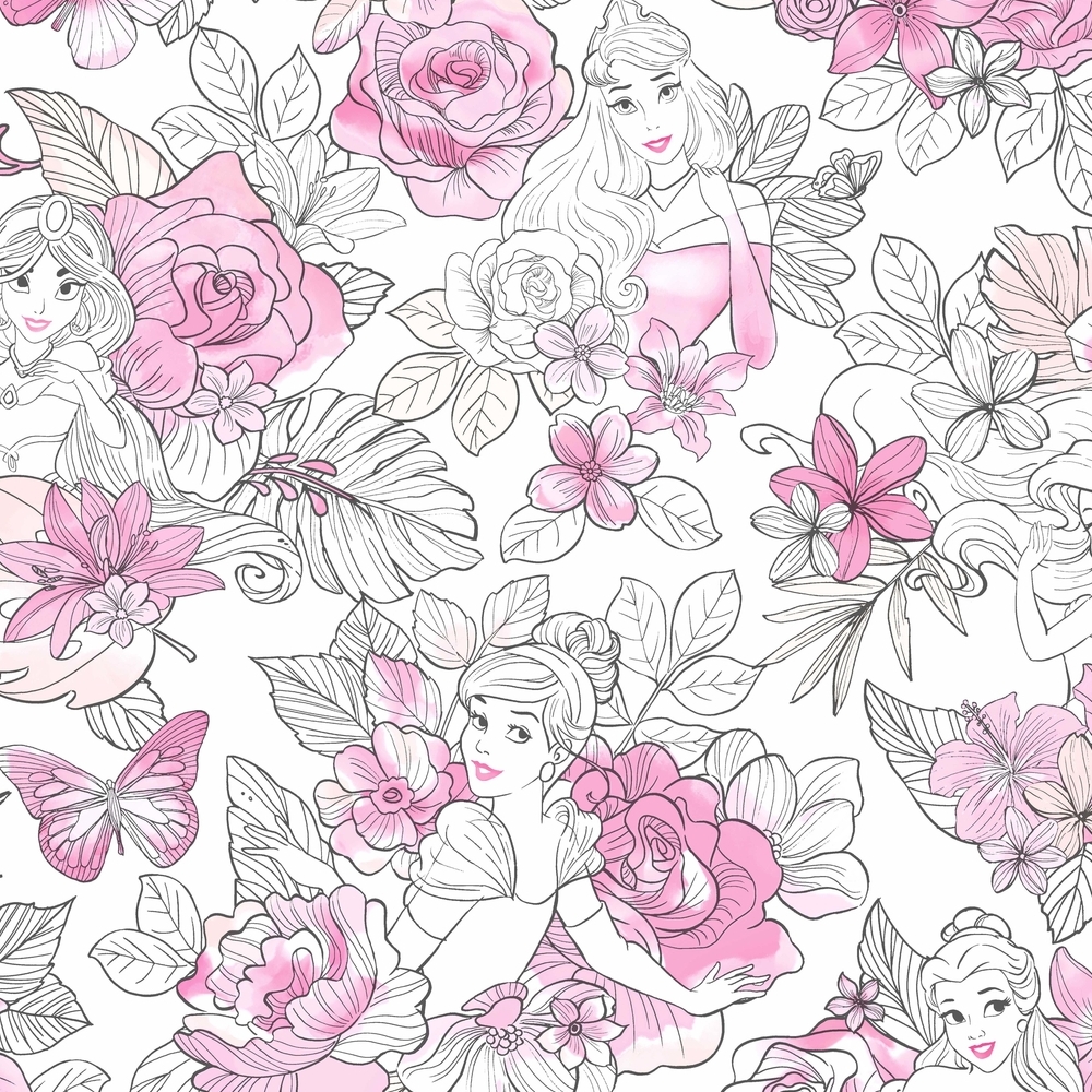 Обои York Disney IV Disney Princess Royal Floral DI0965 Обои York Disney IV Disney Princess Royal Floral DI0965