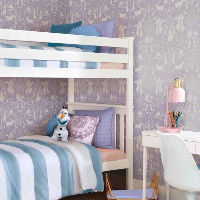 Обои York Disney IV Disney Frozen 2 Nordic DI1013 фото в интерьере Обои York Disney IV Disney Frozen 2 Nordic DI1013 фото в интерьере