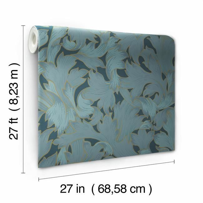 Обои York Modern Heritage 125th Anniversary Acanthus Toss NV5512