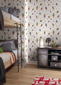 Обои Waverly Kids WK6740 фото в интерьере Обои Waverly Kids WK6740 фото в интерьере