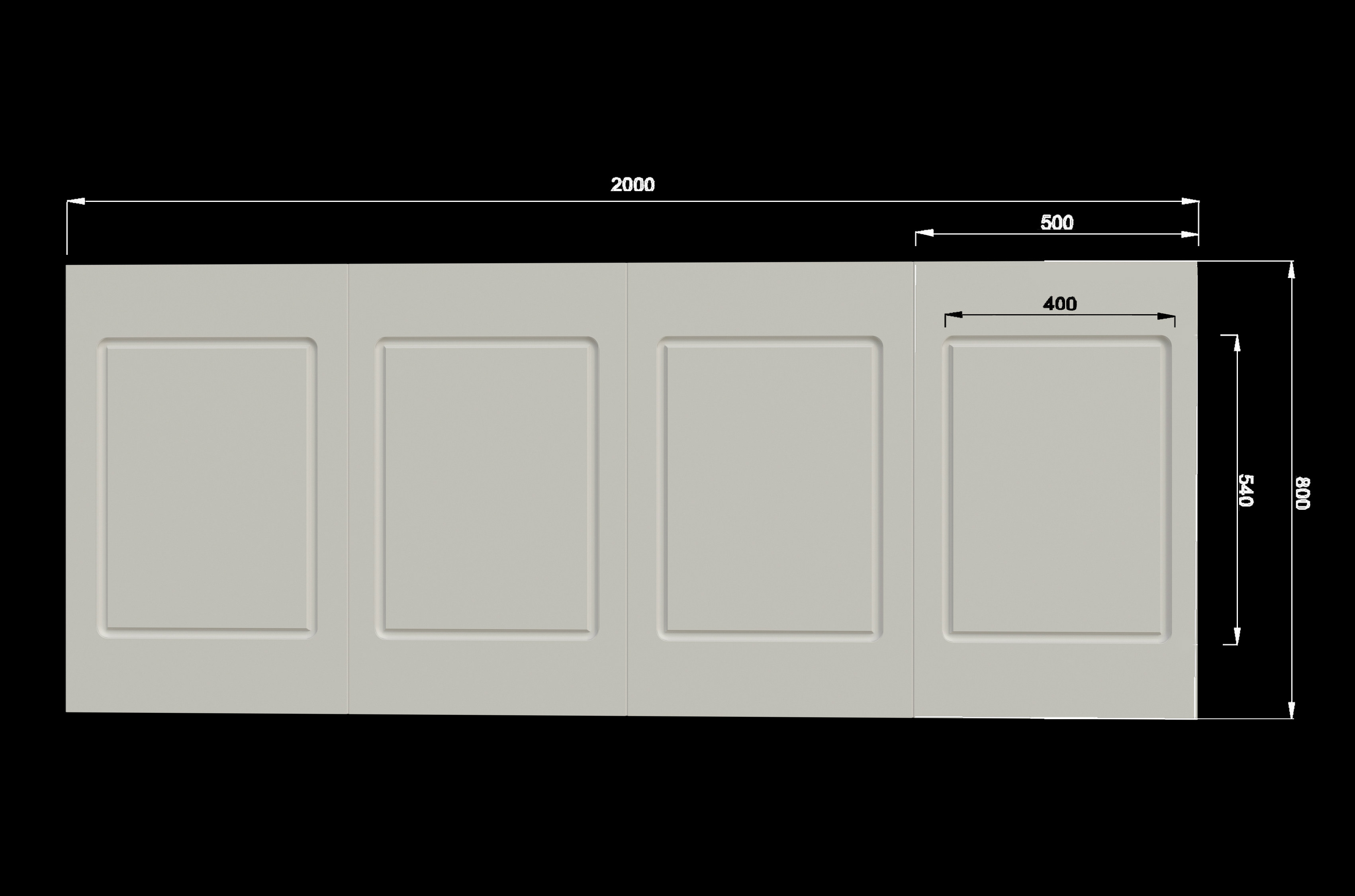 Стеновая панель под покраску Evrowood PL 01 2000×800×12