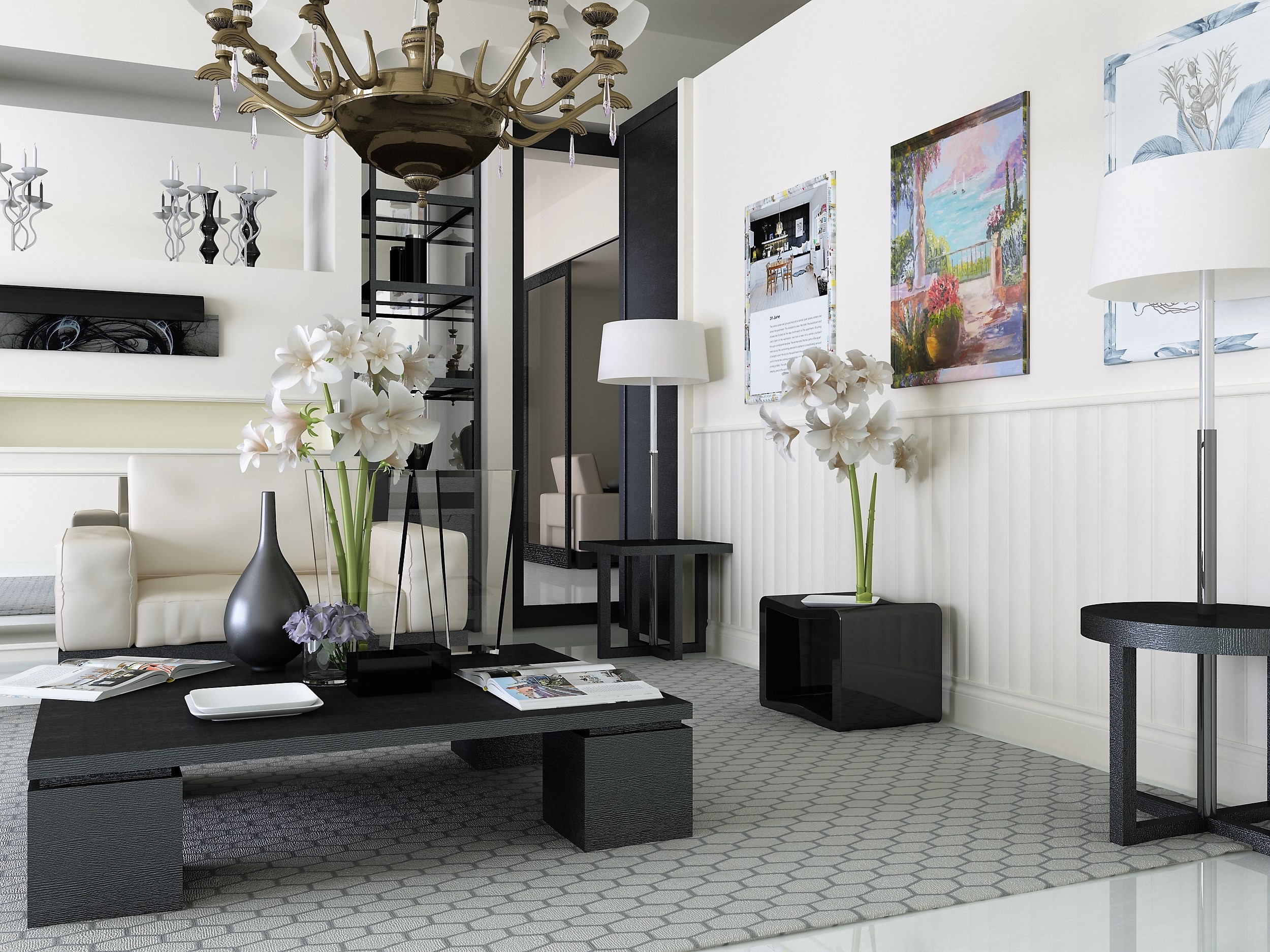 Стеновая панель под покраску Evrowood PL 03 800×180×6 фото в интерьере